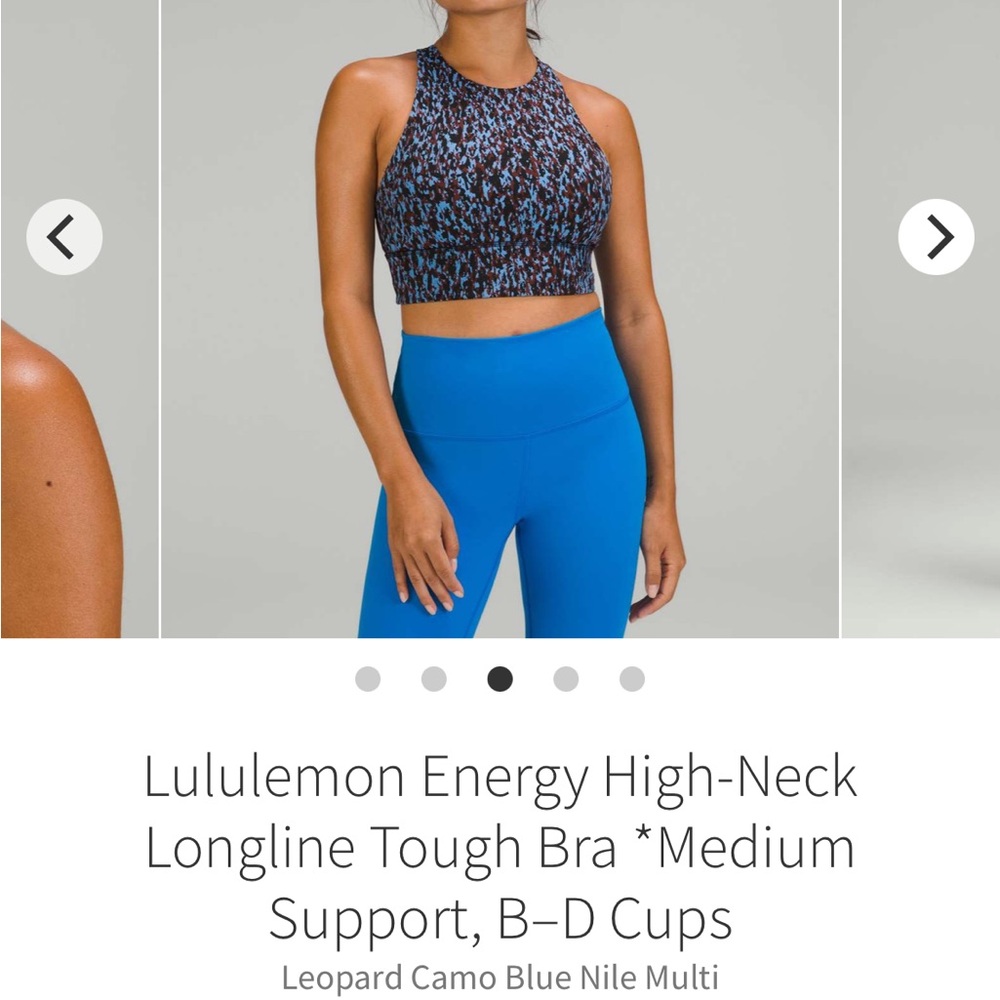 NWOT Lululemon High Neck Longline Tough bra